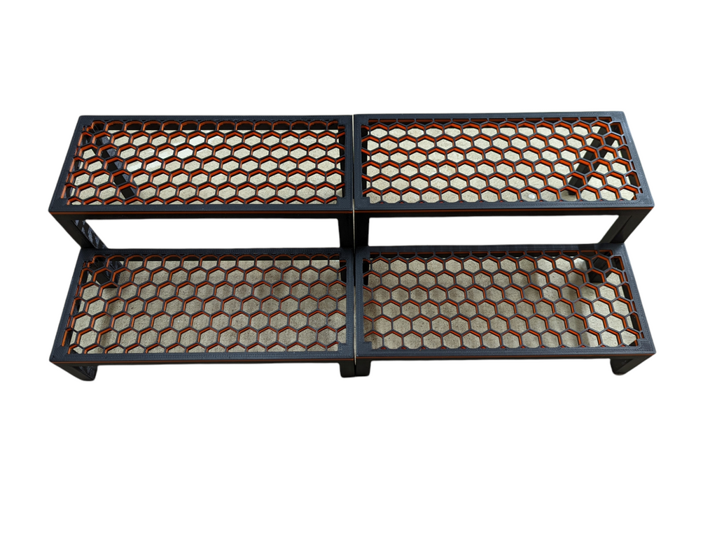 2 tier honeycomb frag rack system for 40 gallon breeder aquarium ...