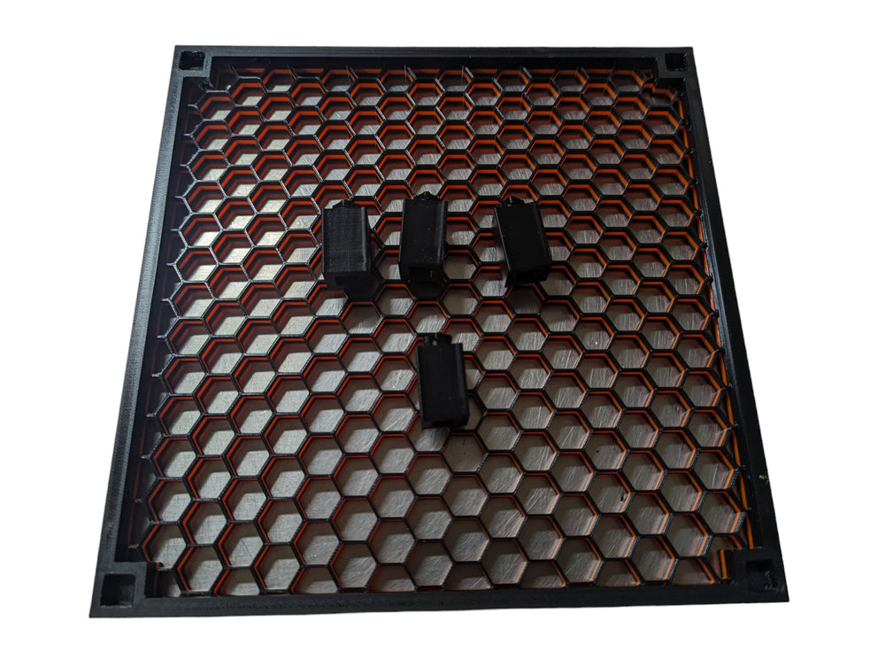8.25" x 8.25" Free Standing Honeycomb Frag Rack 3D Printed