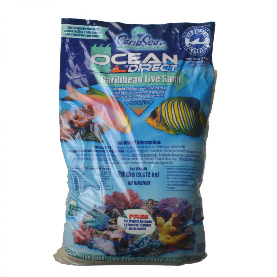 20LB CaribSea Ocean Direct Original Grade Live Sand