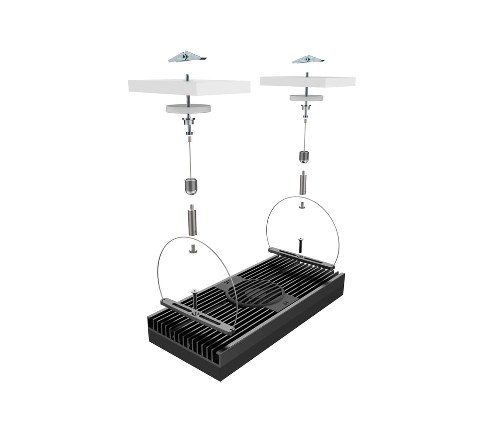 Single module hanging kit for Hydra Lights (26, 32, 52 and 64 models)